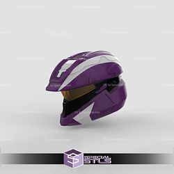 Cosplay STL Files Halo 4 Scout Helmet 3D Print Wearable