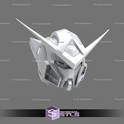 Cosplay STL Files Gundam Exia Helmet 3D Print Wearable