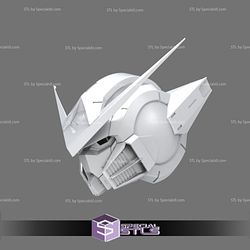 Cosplay STL Files Gundam Exia Helmet 3D Print Wearable