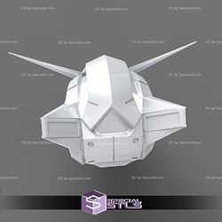 Cosplay STL Files Gundam Exia Helmet 3D Print Wearable