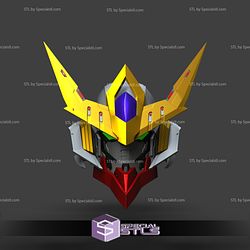 Cosplay STL Files Gundam Barbatos Helmet 3D Print Wearable