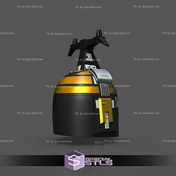 Cosplay STL Files Gold Metallic Beetleborg Helmet