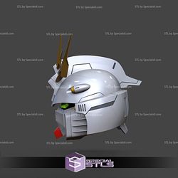 Cosplay STL Files God Gundam Helmet 3D Print Wearable