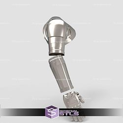 Cosplay STL Files Full Metal Alchemist Edward Elric Arm 3D Print Wearable