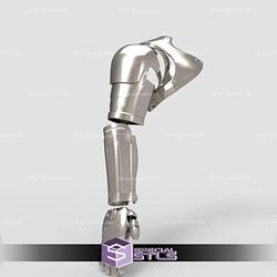 Cosplay STL Files Full Metal Alchemist Edward Elric Arm 3D Print Wearable