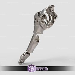 Cosplay STL Files Full Metal Alchemist Edward Elric Arm 3D Print Wearable