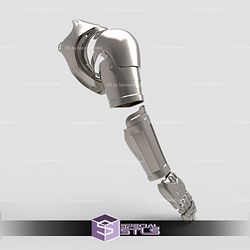 Cosplay STL Files Full Metal Alchemist Edward Elric Arm 3D Print Wearable