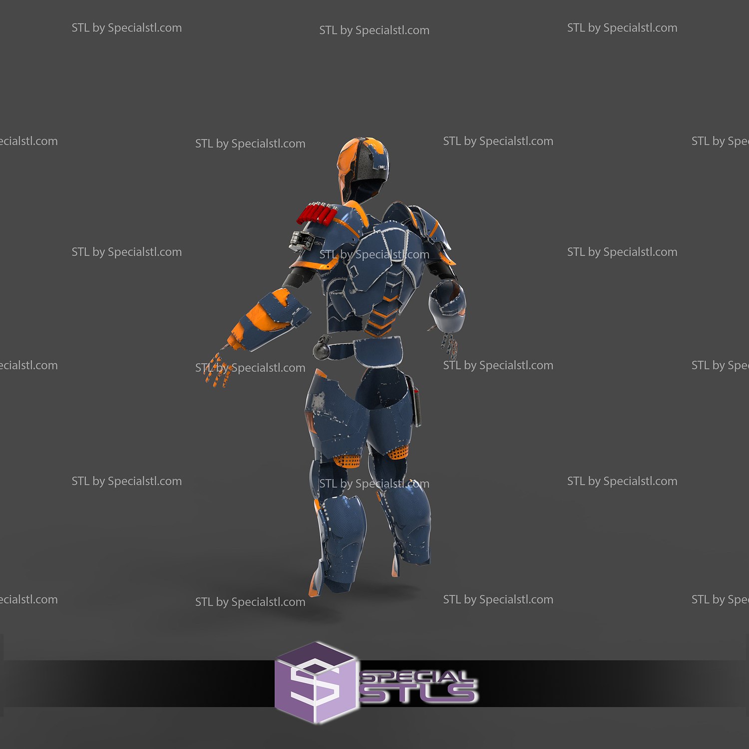 Cosplay STL Files Deathstroke Arkham Series Armor 3D Print Wearable