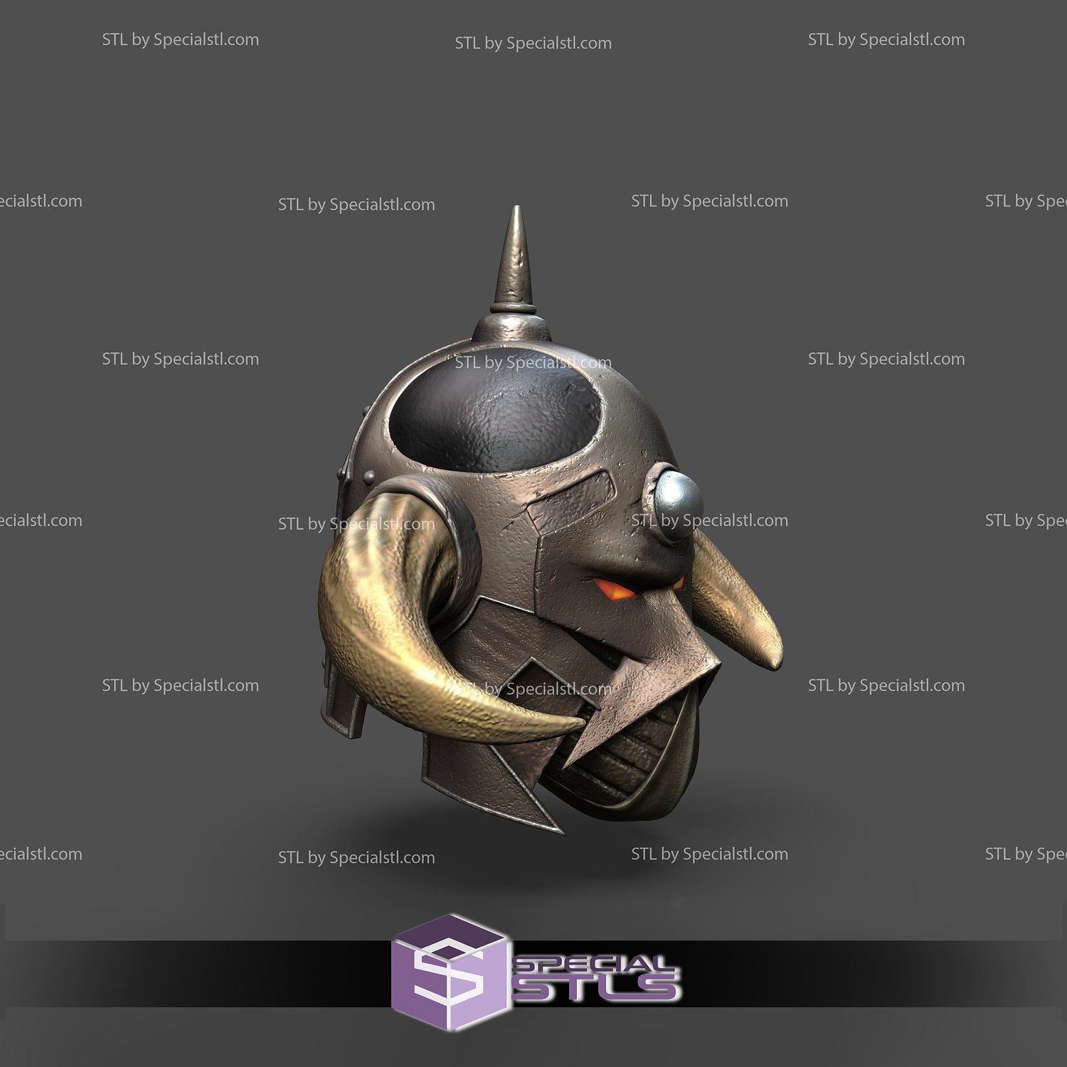 Cosplay STL Files Death Dealer Helmet 3D Print Wearable