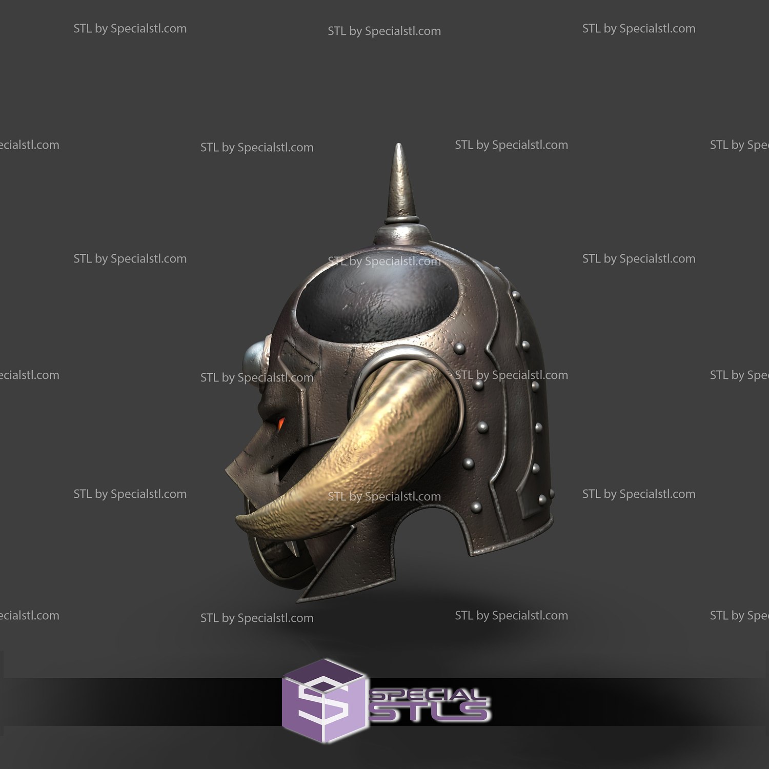 Cosplay STL Files Death Dealer Helmet 3D Print Wearable