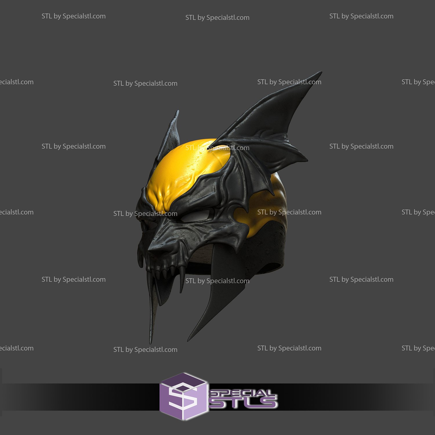 Cosplay STL Files Dark Claw Cowl Helmet 3D Print Wearable
