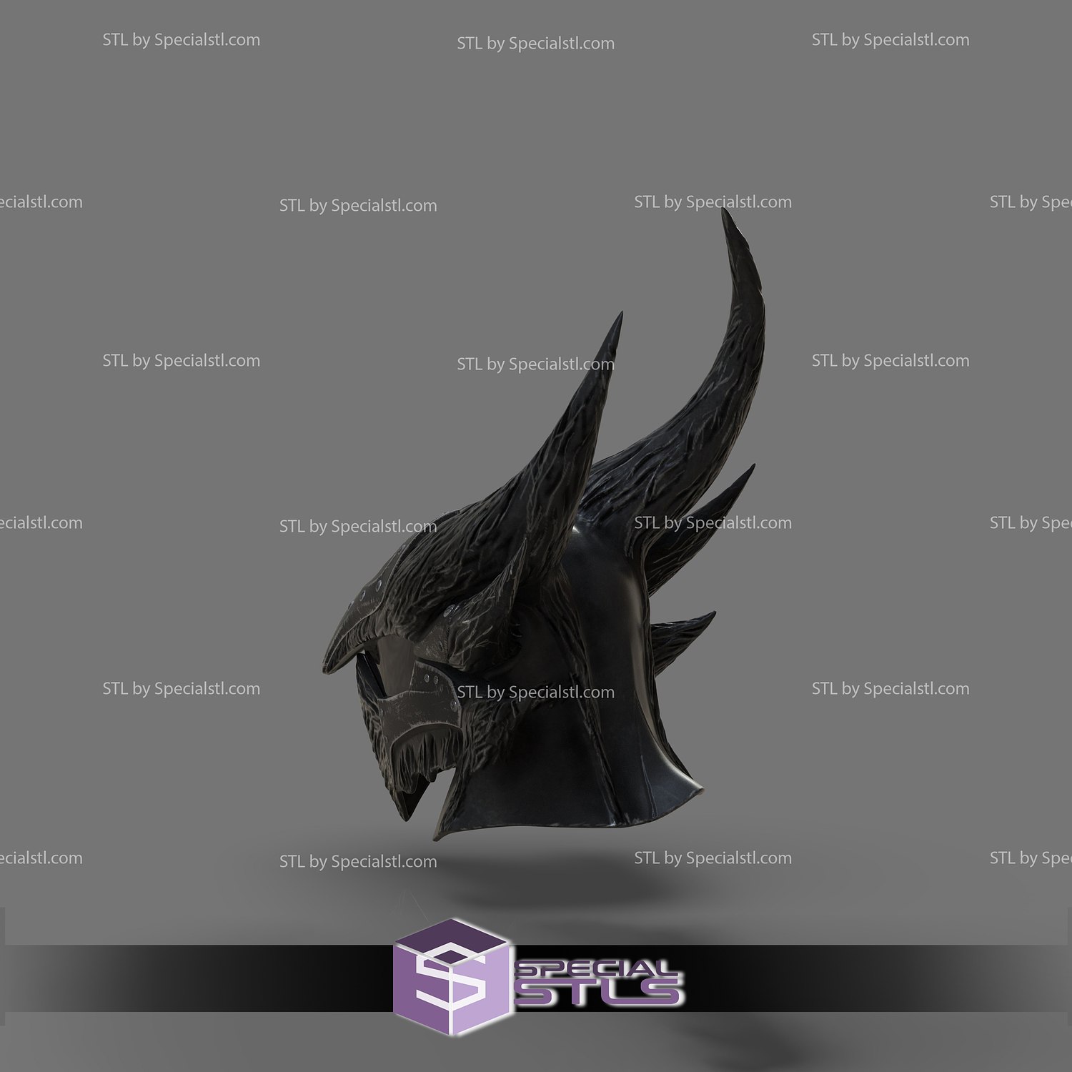 Cosplay STL Files Daedric Helmet 3D Print Wearable Skyrim The Game