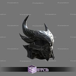 Cosplay STL Files Daedric Helmet 3D Print Wearable Skyrim The Game