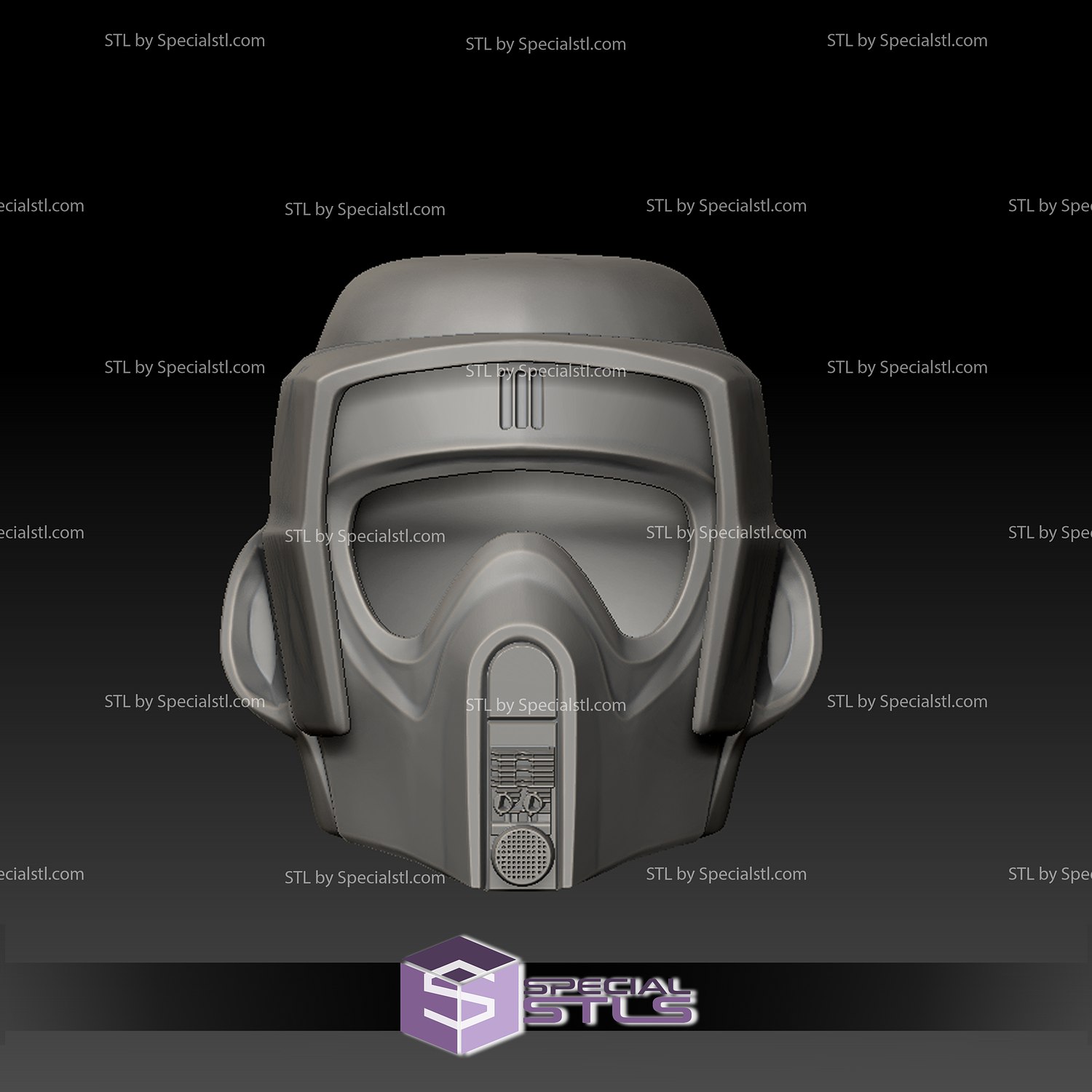 Cosplay STL Files Bike Trooper Helmet