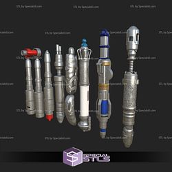 Cosplay STL Files Dr Who Sonic Screw Drivers