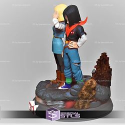 Android 17 and Android 18 Diorama