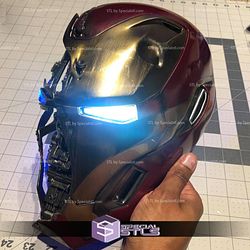 Cosplay Helmet Iron Man MK 42 - Damaged Version from Endgame