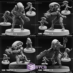 July 2023 SciFi PapSikels Miniatures