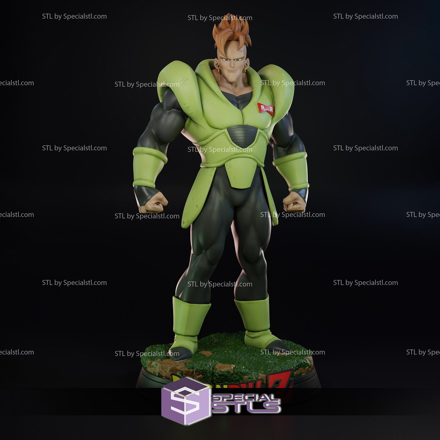 STL file DRAGON BALL ANDROID 20 🐉・3D printing model to download