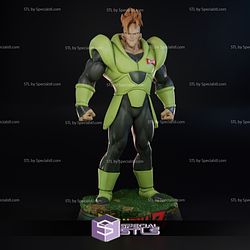 Android 16 Standing 3D Printing Model Dragonball STL Files