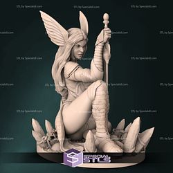 Angela Spawn Sitting 3D Printing Figurine Spawn STL Files