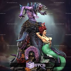 Ariel and Ursula Creepy NSFW 3D Printing Model Little Mermaid STL Files