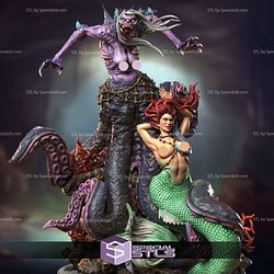 Ariel and Ursula Creepy NSFW 3D Printing Model Little Mermaid STL Files