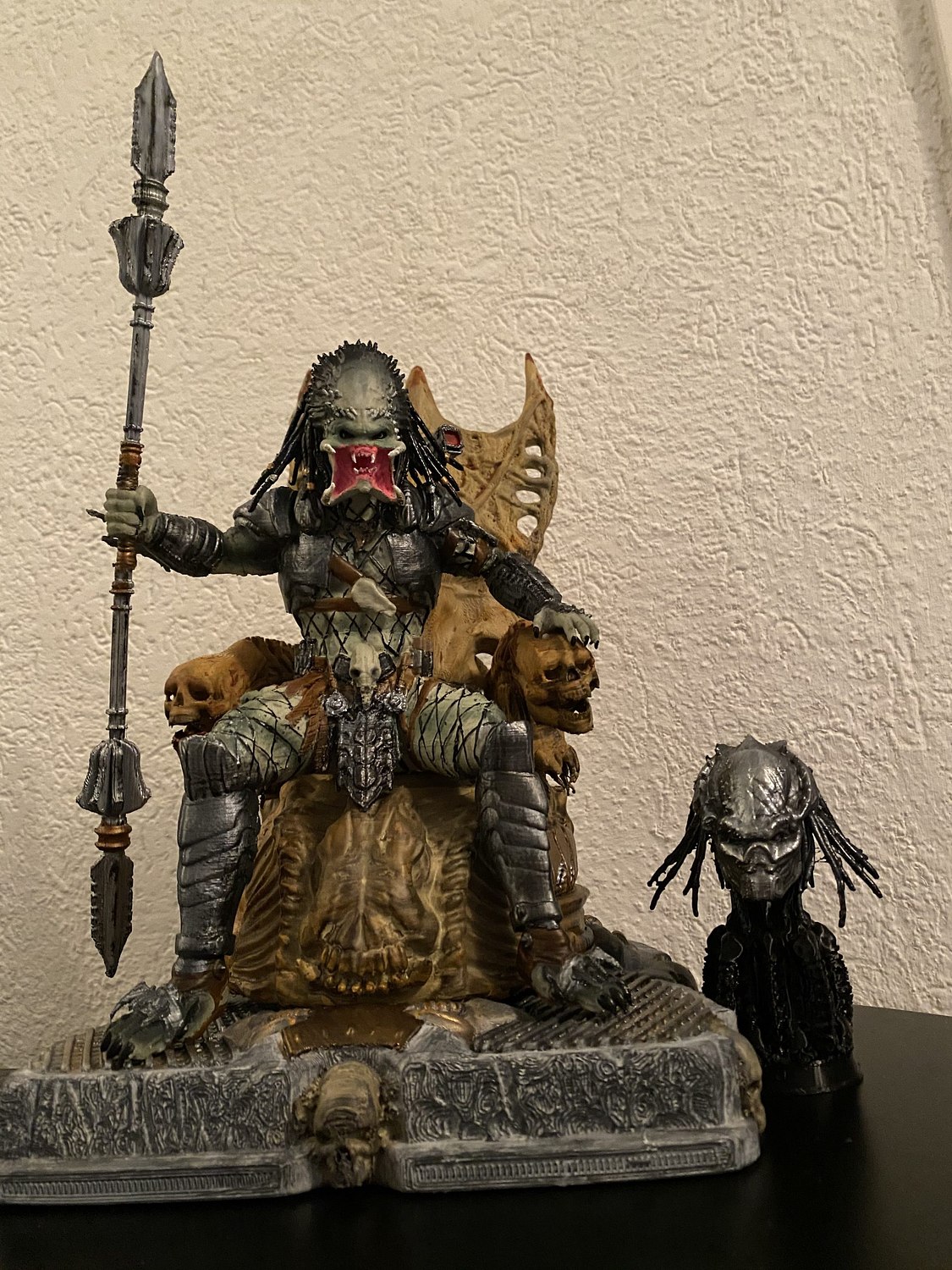Predator on throne