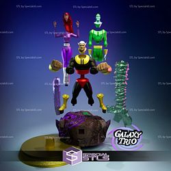 Birdman and the Galaxy Trio 3D Printing Model STL Files