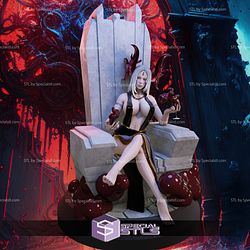 Blood Enchantress Throne Pose 3D Printing Model STL Files