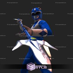 Blue Ranger 3D Printing Model Mighty Morphin Power Rangers STL Files