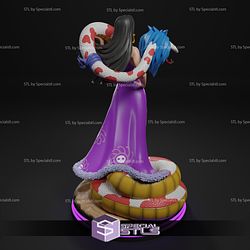 Boa Hancock V6 STL Files Standing One Piece 3D Printing Figurine