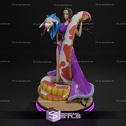 Boa Hancock V6 STL Files Standing One Piece 3D Printing Figurine