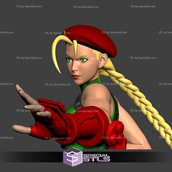 Cammy Action Pose V2 3D Printing Figurine Strret Fighter STL Files