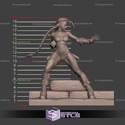 Cammy Action Pose V2 3D Printing Figurine Strret Fighter STL Files