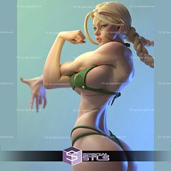 Cammy in Bikini Suit V2 3D Printing Figurine Street Fighter STL Files