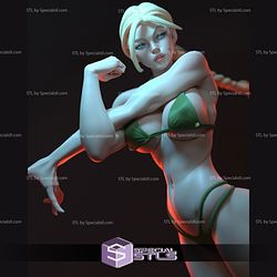 Cammy in Bikini Suit V2 3D Printing Figurine Street Fighter STL Files