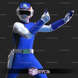 Choushinsei Flashman 3D Printing Model Blue Flash STL Files