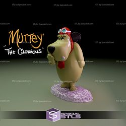 Dastardly and Muttley in Their Flying Machines Stand Alone Character 3D Printing Model STL Files