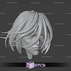 Female Titan Bust 3D Printing Model Attack on Titan STL Files