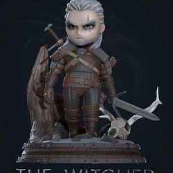 Geralt chibi from The Witcher