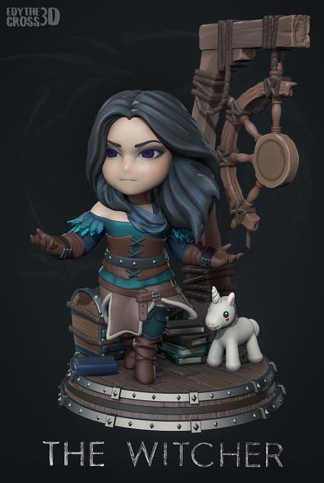 Yennefer chibi from The Witcher