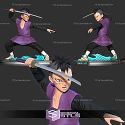 Genya Shinazugawa Posing 3D Printing Figurine Demon Slayer STL Files