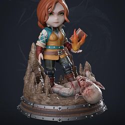 Triss chibi from The Witcher