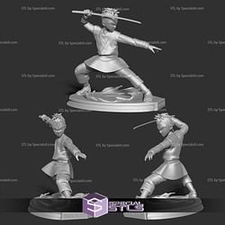 Genya Shinazugawa Posing 3D Printing Figurine Demon Slayer STL Files