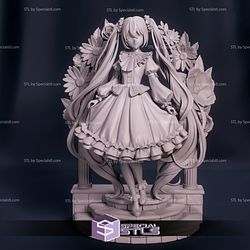 Hatsune Miku Posing 3D Printing Figurine STL Files