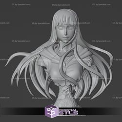 Hinata Bust 3D Printing Model Naruto STL Files