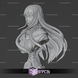 Hinata Bust 3D Printing Model Naruto STL Files