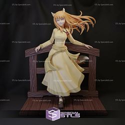 Holo Stand by the fence 3D Printing Model Spice and Wolf STL Files