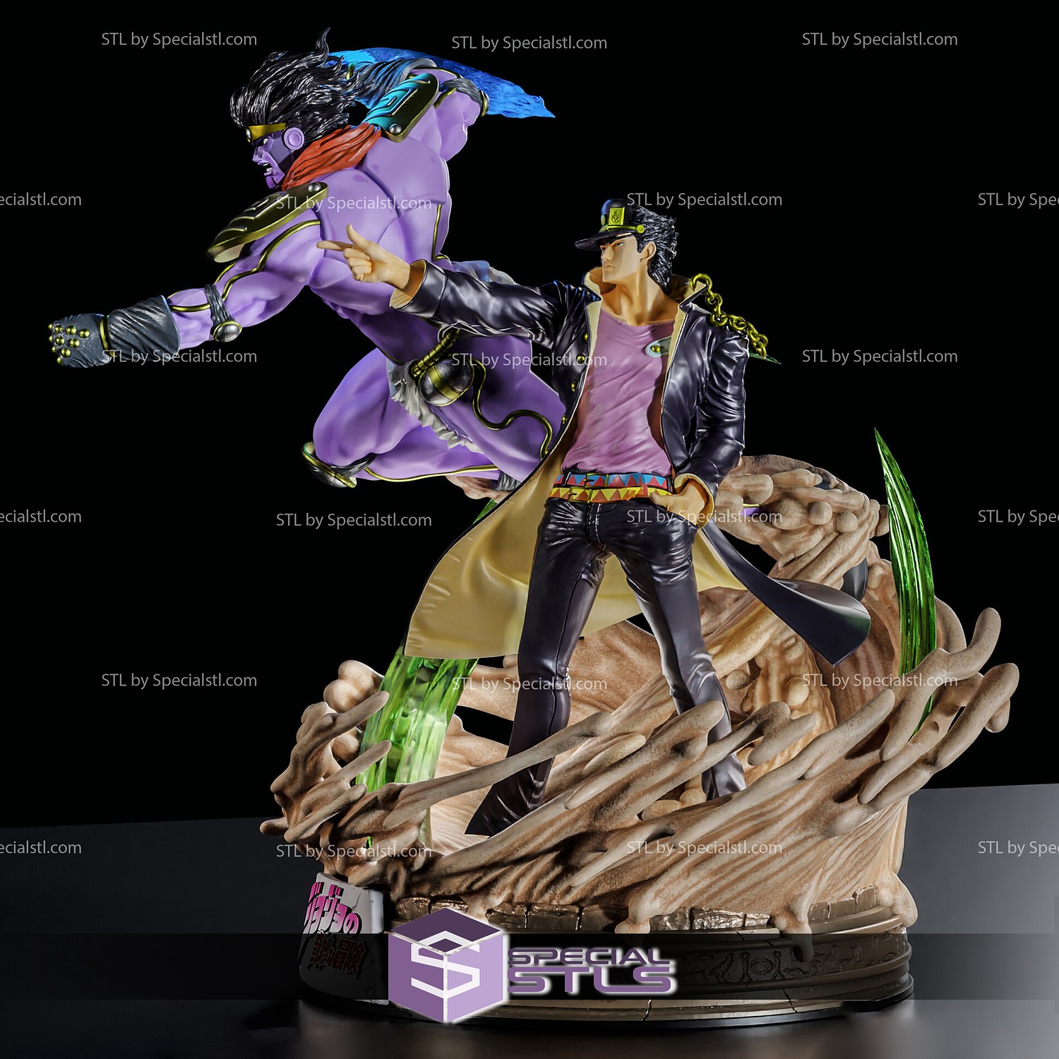 A3 & A4 Size Kujo Jotaro & Star Platinum 3D Decoration Painting